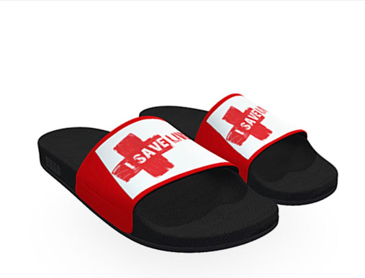 I SAVE LIVES "UNISEX" SLIDES